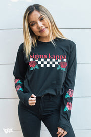 Sigma Kappa Rose Long Sleeve