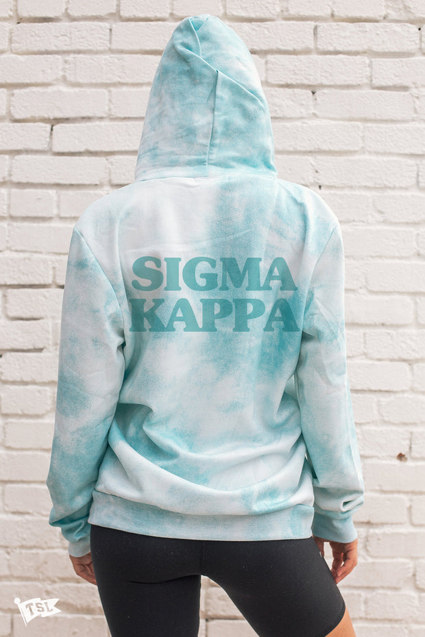 Sigma Kappa Digi-Tie Dye Hoodie