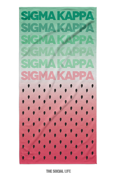 Sigma Kappa Watermelon Towel