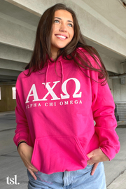 Alpha Chi Omega Letters Hoodie