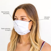 Tie Dye Blue Face Mask (Anti-Microbial)