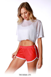 Game Day Retro Shorts - Red
