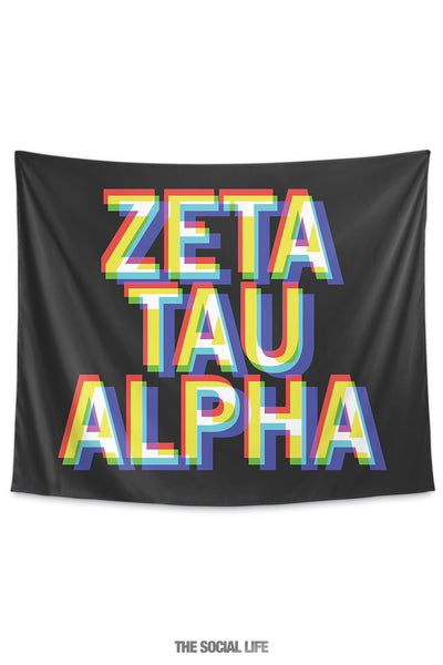 Zeta Tau Alpha 3D Vision Tapestry