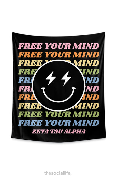 Zeta Tau Alpha Free Your Mind Tapestry