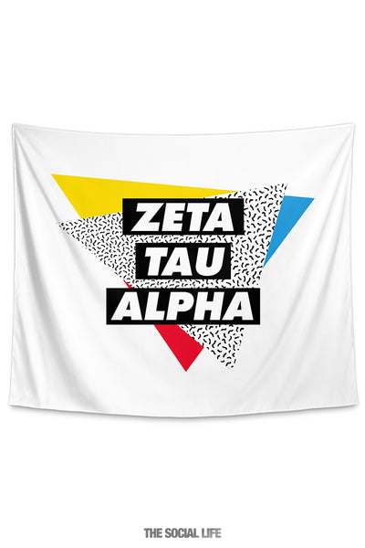Zeta Tau Alpha Graphy Tapestry