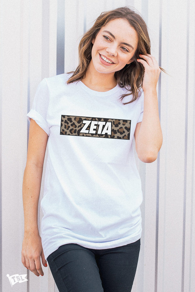 Zeta Tau Alpha Leopard Tee