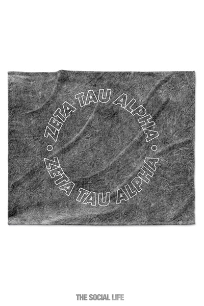 Zeta Tau Alpha Mineral Wash Blanket