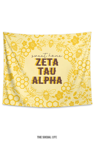 Zeta Tau Alpha Sweet Home Tapestry