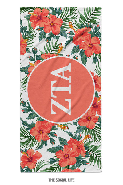 Zeta Tau Alpha Tropic Towel