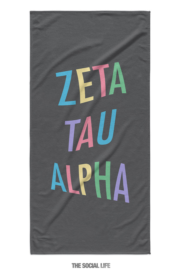 Zeta Tau Alpha Turnt Towel