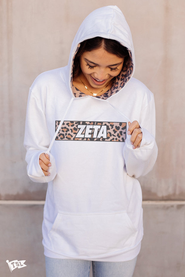Zeta Tau Alpha Leopard Hoodie