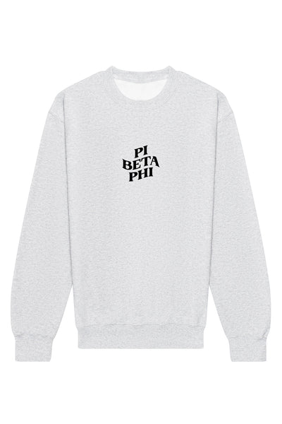 Pi Beta Phi Happy Place Crewneck Sweatshirt