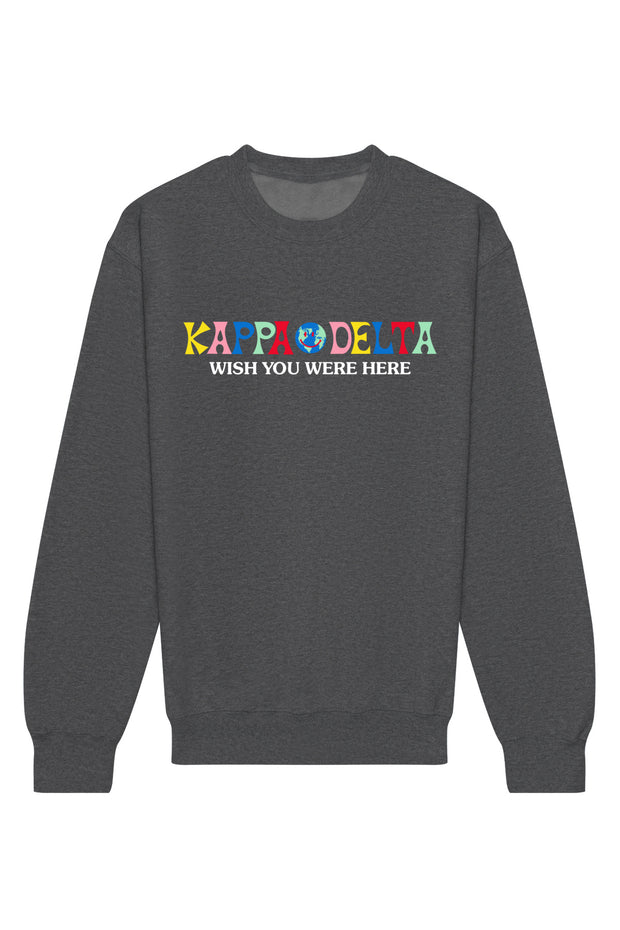 Kappa Delta Wish You Were Here Crewneck Sweatshirt