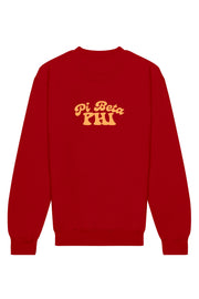 Pi Beta Phi Vintage Hippie Crewneck Sweatshirt