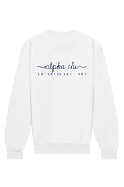 Alpha Chi Omega Signature Crewneck Sweatshirt