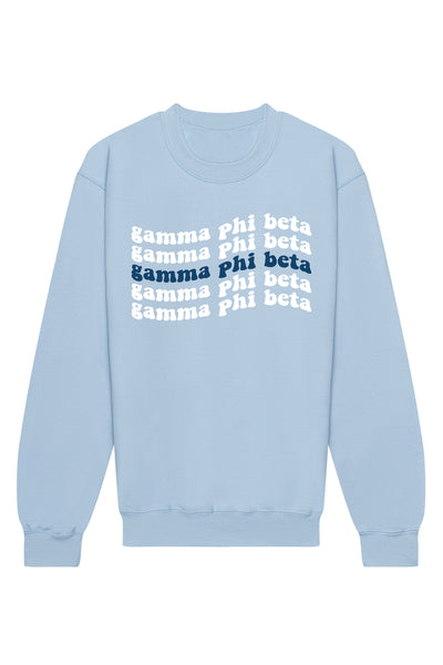 Gamma Phi Beta Ride The Wave Crewneck Sweatshirt