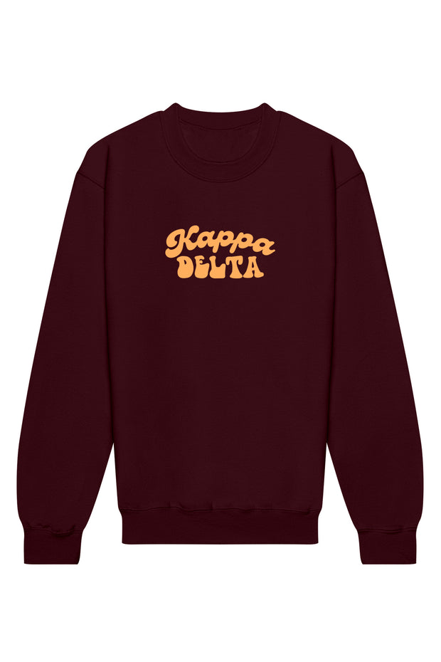 Kappa Delta Vintage Hippie Crewneck Sweatshirt