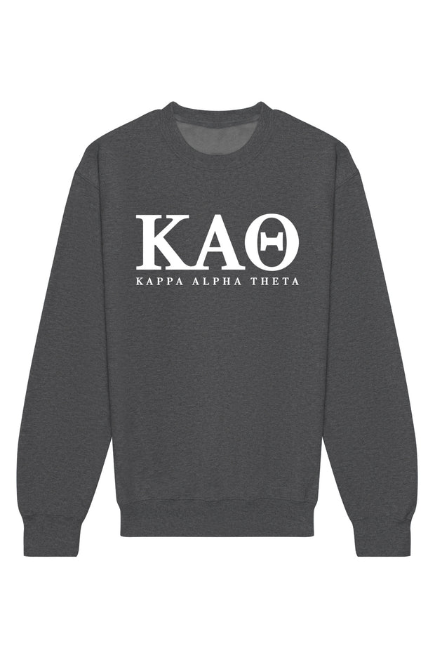 Kappa Alpha Theta Letters Crewneck Sweatshirt