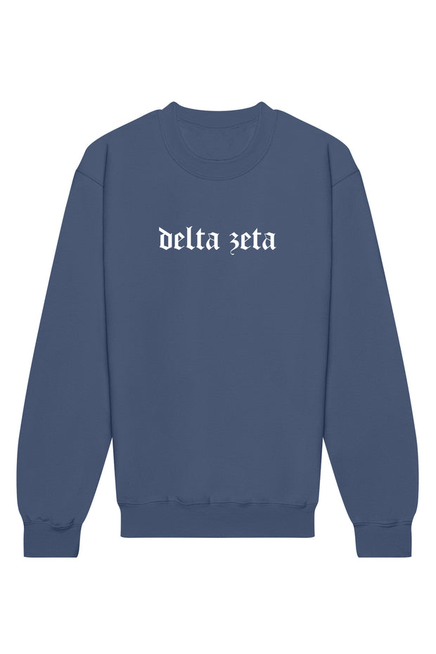 Delta Zeta Classic Gothic II Crewneck Sweatshirt