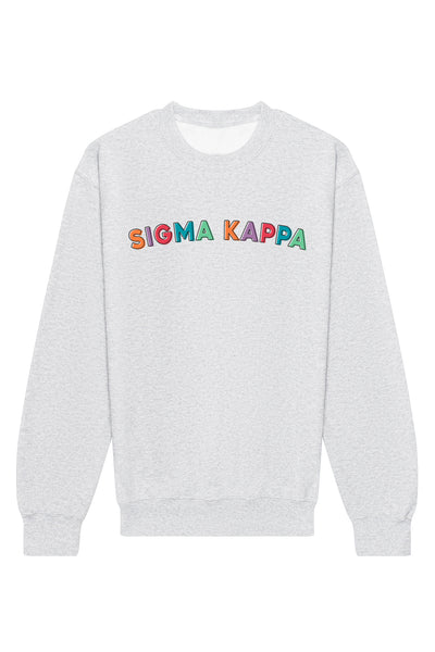 Sigma Kappa Stencil Crewneck Sweatshirt