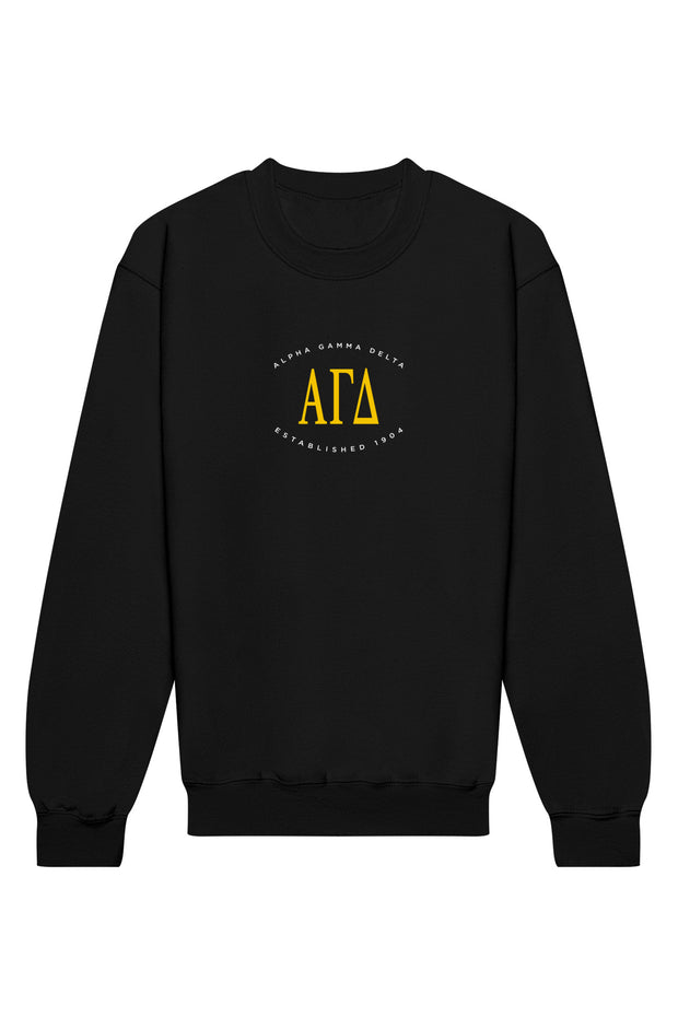Alpha Gamma Delta Emblem Crewneck Sweatshirt