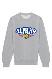 Alpha Omicron Pi Funky Crewneck Sweatshirt
