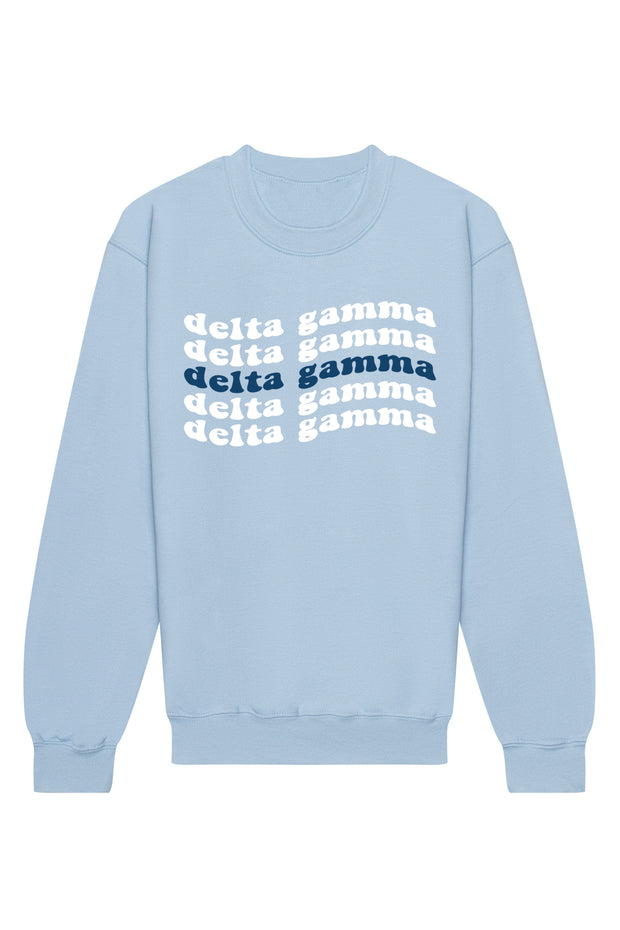 Delta Gamma Ride The Wave Crewneck Sweatshirt