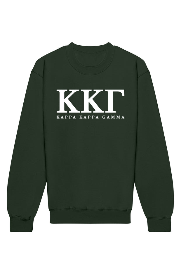 Kappa Kappa Gamma Letters Crewneck Sweatshirt