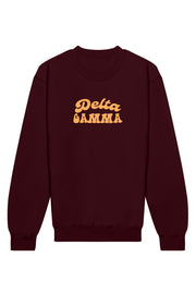 Delta Gamma Vintage Hippie Crewneck Sweatshirt