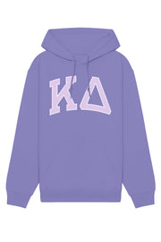 Kappa Delta Purple Rowing Letters Hoodie