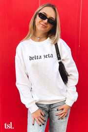 Sigma Delta Tau Classic Gothic Crewneck Sweatshirt