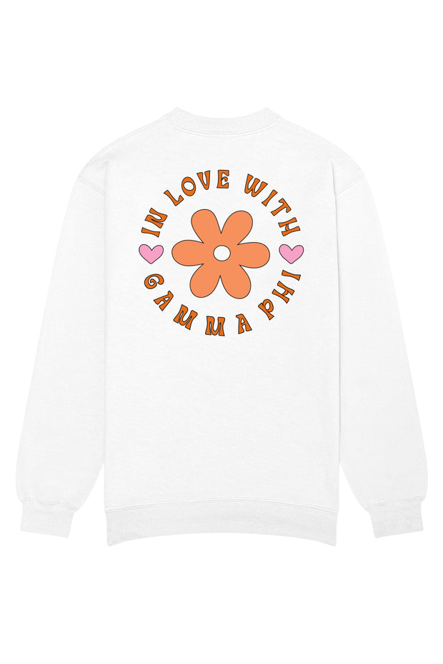 Gamma Phi Beta In Love With Crewneck Sweatshirt