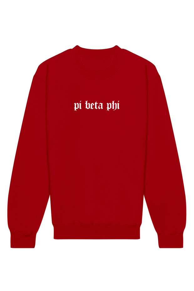 Pi Beta Phi Classic Gothic II Crewneck Sweatshirt