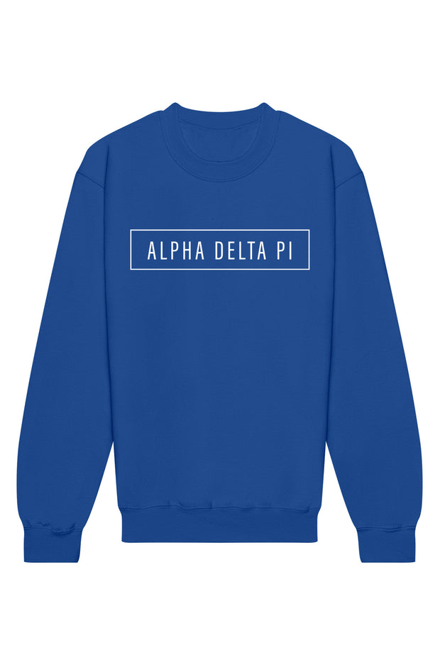 Alpha Delta Pi Blocked Crewneck Sweatshirt