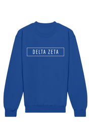 Delta Zeta Blocked Crewneck Sweatshirt
