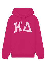 Kappa Delta Pink Rowing Letters Hoodie