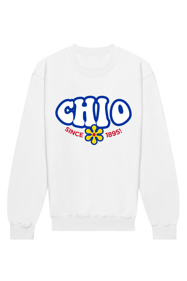 Chi Omega Funky Crewneck Sweatshirt