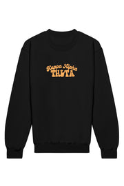 Kappa Alpha Theta Vintage Hippie Crewneck Sweatshirt