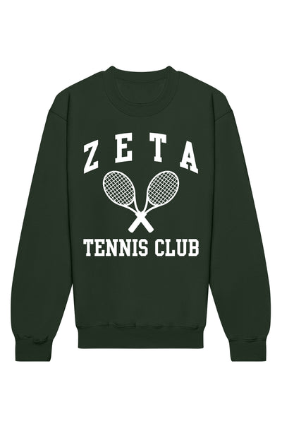 Zeta Tau Alpha Tennis Club Crewneck Sweatshirt