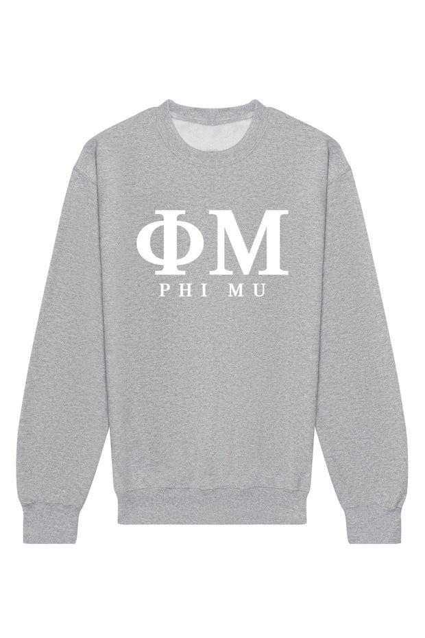 Phi Mu Letters Crewneck Sweatshirt
