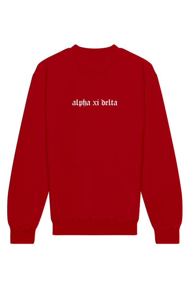 Alpha Xi Delta Classic Gothic II Crewneck Sweatshirt