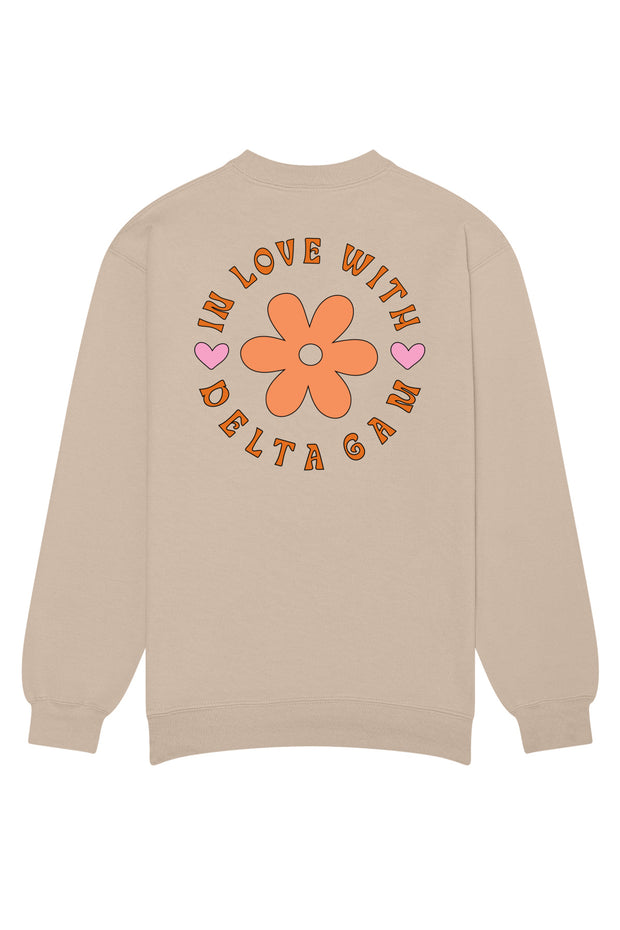 Delta Gamma In Love With Crewneck Sweatshirt