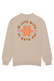 Pi Beta Phi In Love With Crewneck Sweatshirt