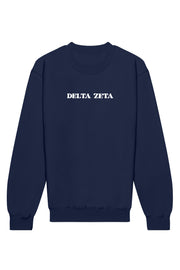 Delta Zeta Heart on Heart Crewneck Sweatshirt