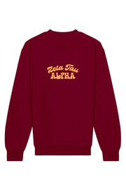 Zeta Tau Alpha Vintage Hippie Crewneck Sweatshirt