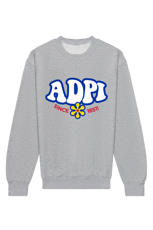 Alpha Delta Pi Funky Crewneck Sweatshirt