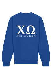 Chi Omega Letters Crewneck Sweatshirt