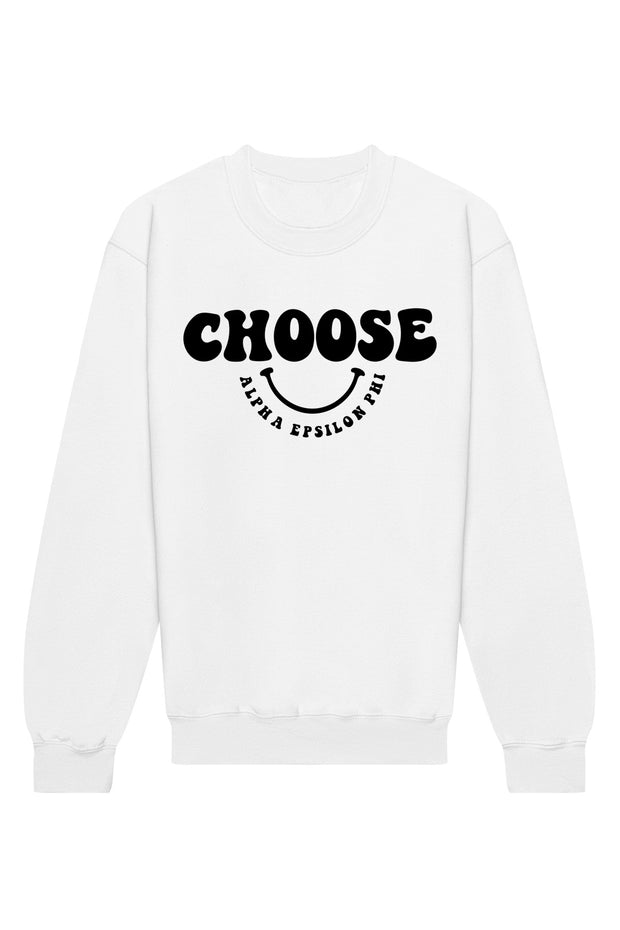 Alpha Epsilon Phi Choose Crewneck Sweatshirt