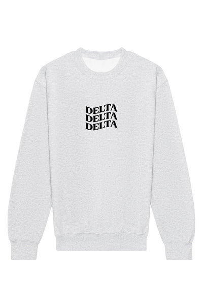 Delta Delta Delta Happy Place Crewneck Sweatshirt