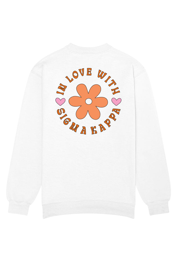 Sigma Kappa In Love With Crewneck Sweatshirt